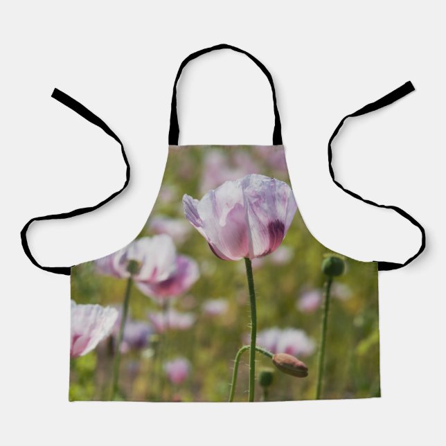 Summer field with purple flowers in bloom. apron (Front)