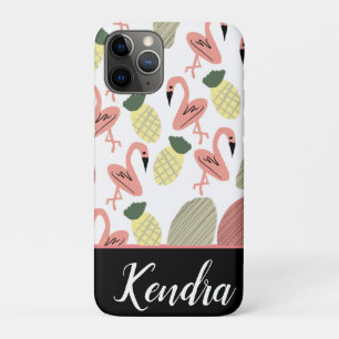 Summer Flamingo Hand Drawn Doodles Case-Mate iPhone Case