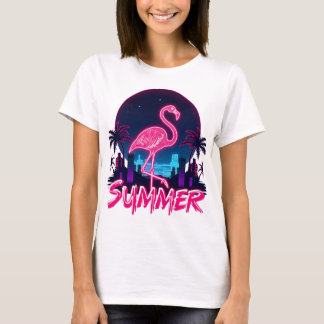 Summer Flamingo neon T-Shirt