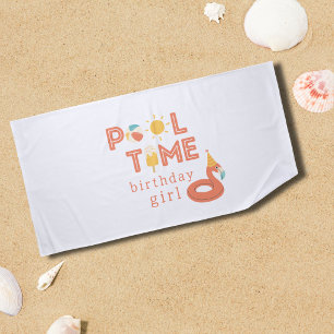 summer flamingo popsicle kids birthday pool party beach towel