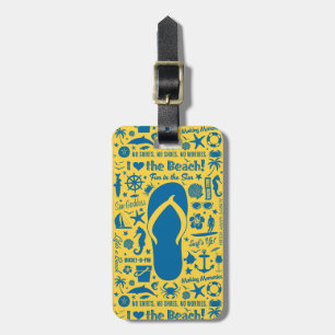 Summer Flip Flop Pattern Luggage Tag
