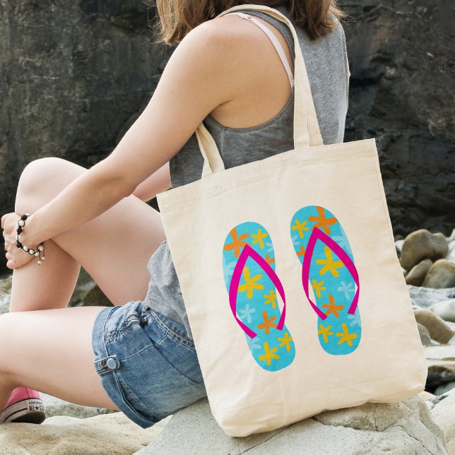 Summer Flip Flops Tote Bag (Creator Uploaded)