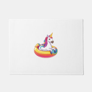 Summer Float Unicorn (1) Doormat