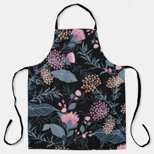 Summer Flora Blooming Garden Flowers Apron