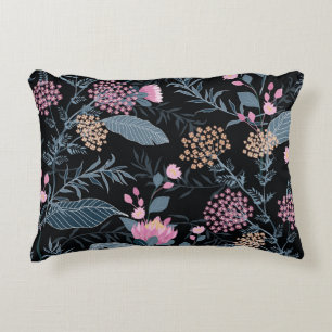 Summer Flora Blooming Garden Flowers Decorative Cushion