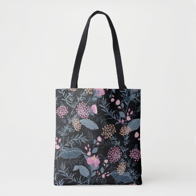 Summer Flora Blooming Garden Flowers Tote Bag (Front)