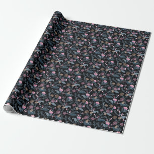 Summer Flora Blooming Garden Flowers Wrapping Paper