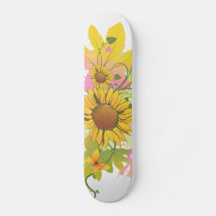 Summer Floral 1A Skateboard