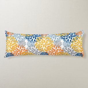 Summer Floral Abstract Bright Colours Pattern Body Cushion