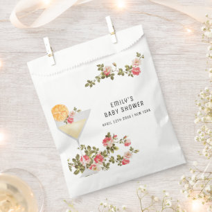 Summer Floral Brunch Bubbly Champagne Baby Shower Favour Bags
