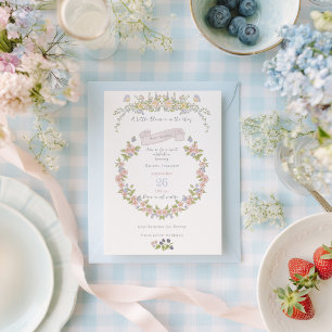 Summer Floral Garden Baby Shower Invitation