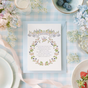 Summer Floral Garden Book for Baby Enclosure Card