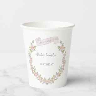 Summer Floral Garden Paper Cups