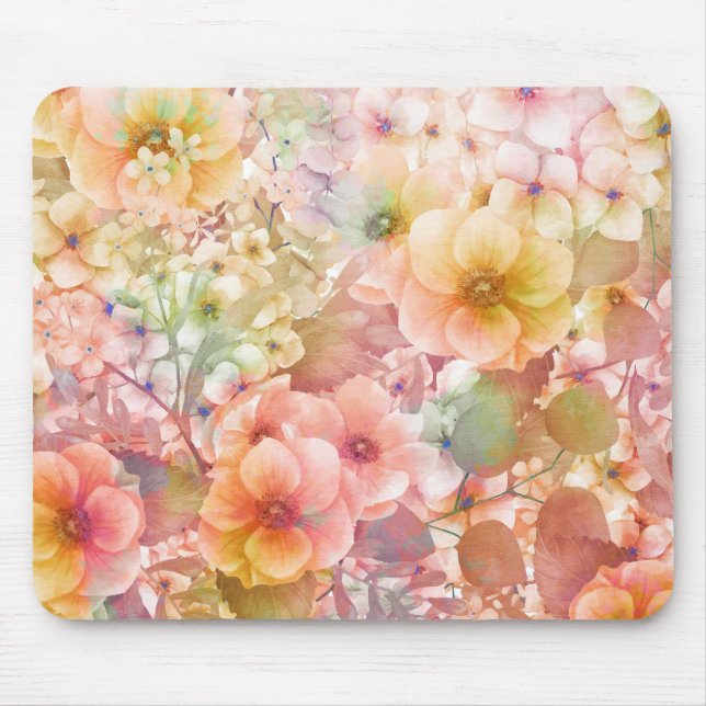 Summer Floral Mouse Pad (Front)