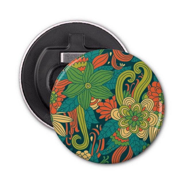 Summer floral pattern bottle opener (Front)