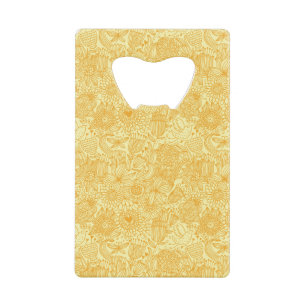 Summer floral pattern in warm colours