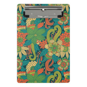 Summer floral pattern mini clipboard