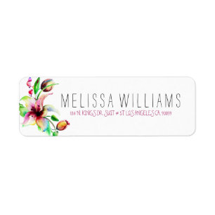 Summer Flower & Colourful Watercolors Illustration