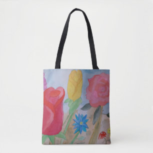 Summer Flower Garden Tote Bag