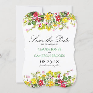 Summer Flower Garden   Wedding Save the Date