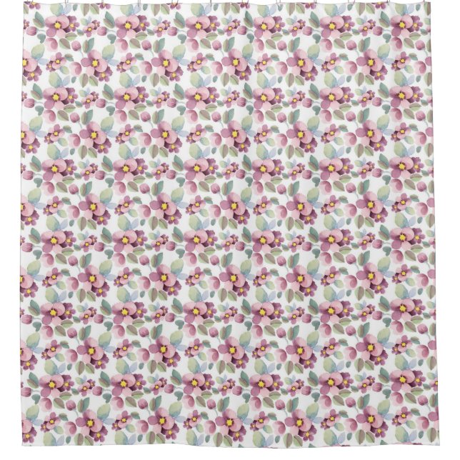 Summer flowers 1 shower curtain (Front)