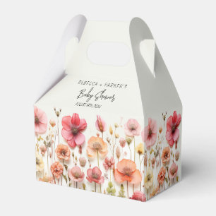 Summer Flowers Baby Shower Favour Box