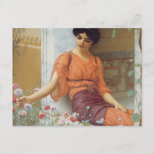 Summer Flowers by John William Godward Postcard