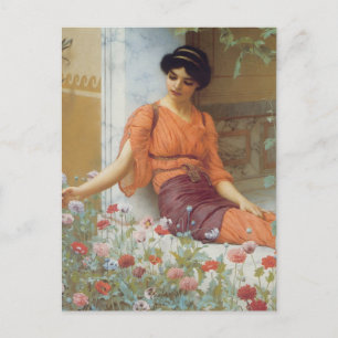 Summer Flowers by John William Godward Postcard