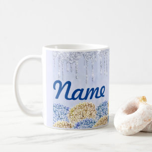 Summer Flowers Floral Personalised Coffee Mug, Cup