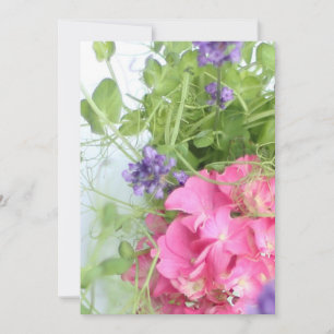summer flowers invitation