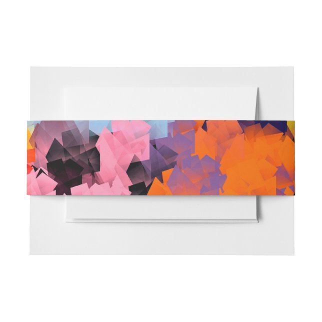SUMMER FLOWERS INVITATION BELLY BAND (Front Example)