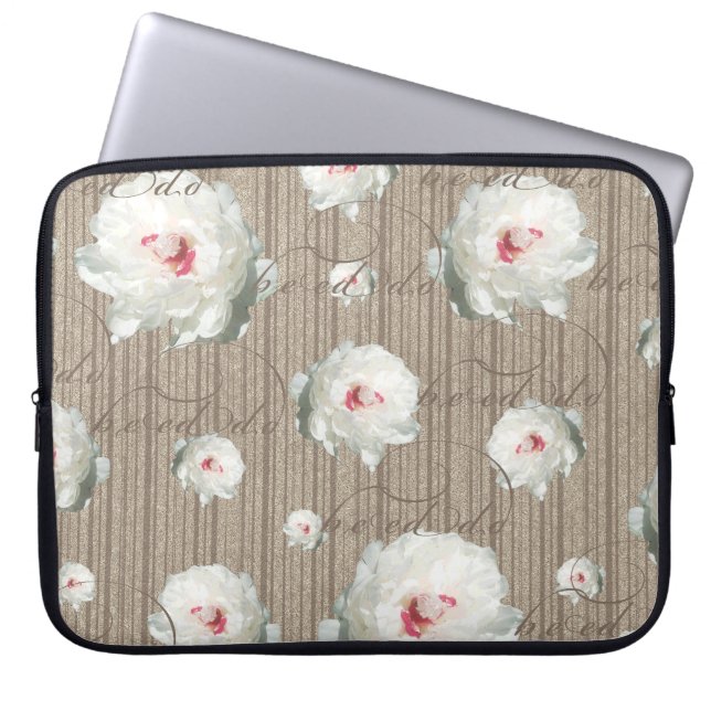 Summer Flowers Laptop Sleeve (Front)