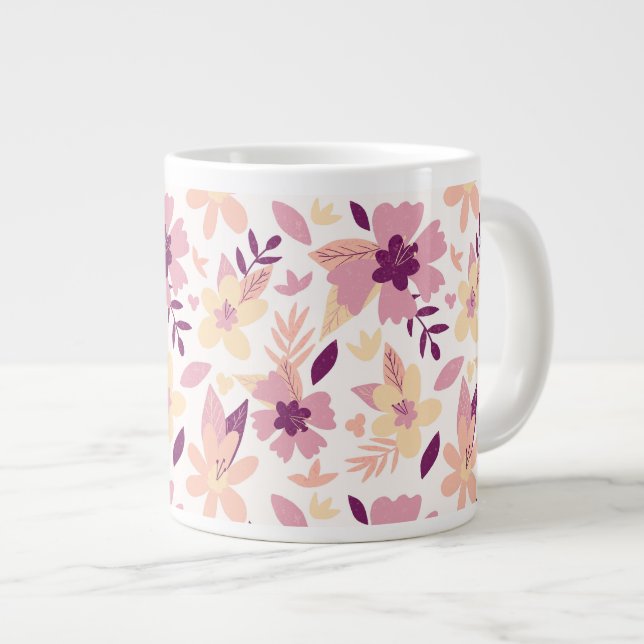 Summer flowers  large coffee mug (Front Right)