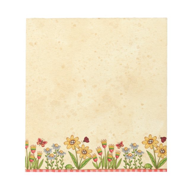 Summer Flowers Notepad (Front)