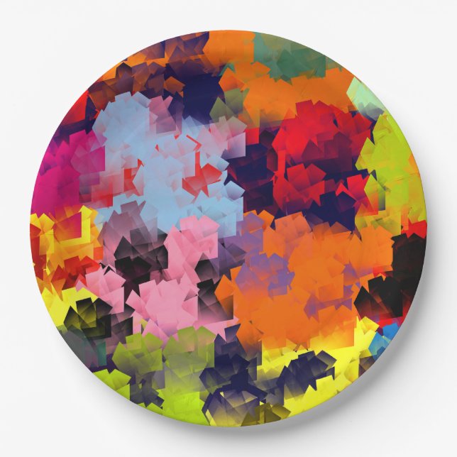 SUMMER FLOWERS PAPER PLATE (Front)