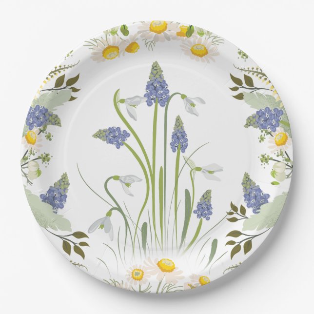 Summer Flowers Plate Full Design (Front)
