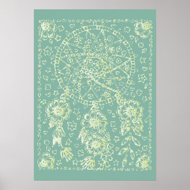 Summer Flowers Poster (Front)