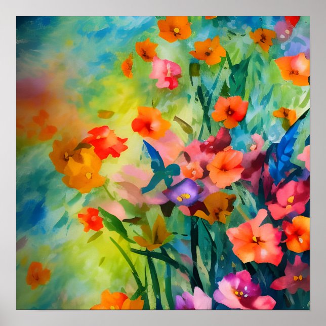 Summer Flowers  Poster (Front)