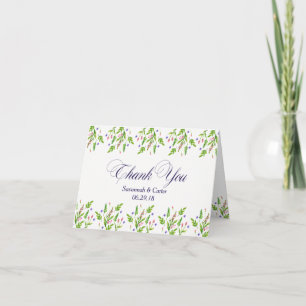 Summer Flowers Special Occasion/Wedding Thank You Card