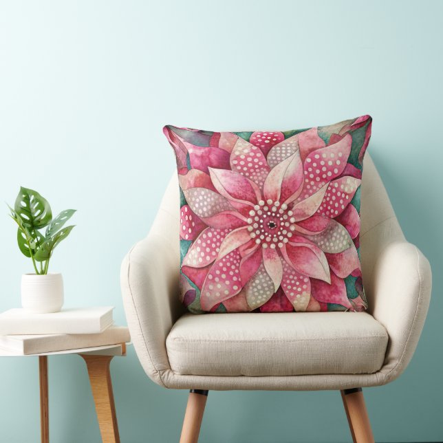 Summer flowers style design cushion pillow (Chair)