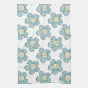 Summer Flowers Tea Towel
