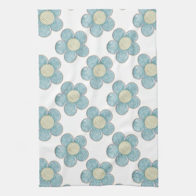 Summer Flowers Tea Towel (Vertical)