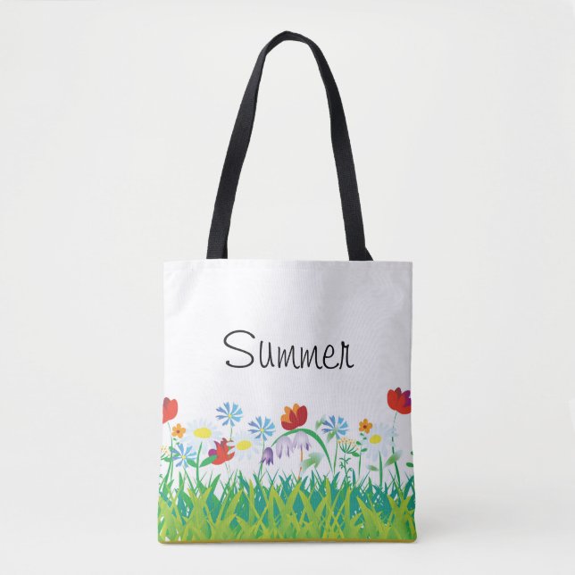 summer flowers tote bag (Front)