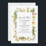 Summer flowers wedding invitation. Spring floral Save The Date<br><div class="desc">Contact me,  please,  if you need additional items.</div>