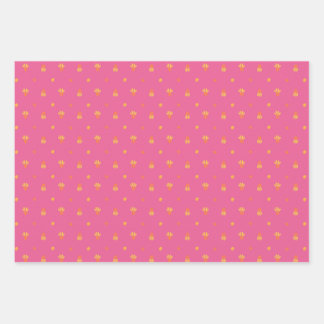 Summer flowers wrapping paper sheet