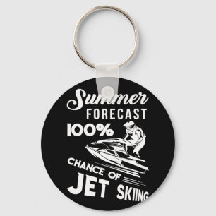 Summer Forecast 100% Chance Of Jet Skiing Key Ring