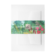Summer Forest Invitation Belly Bands