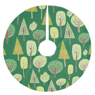 Summer Forest: Nature Inspired Design Brushed Polyester Tree Skirt