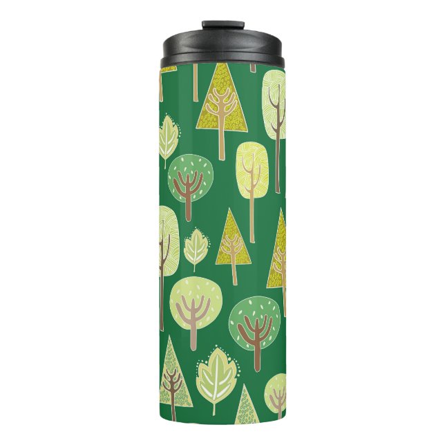 Summer Forest: Nature Inspired Design Thermal Tumbler (Front)