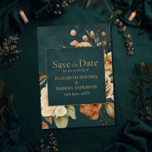 Summer Forest Witch Teal Save the Date